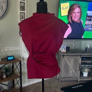 Commense Deep Red Women's Blouse